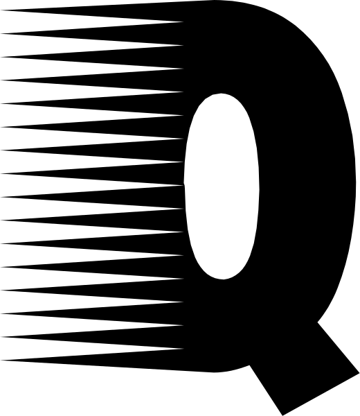 The image shows a black circle with white lines radiating outward from it against a gray background.