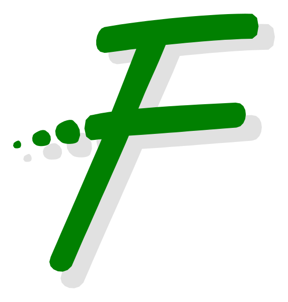 The logo of a company named "F". It's green with white lettering on it.