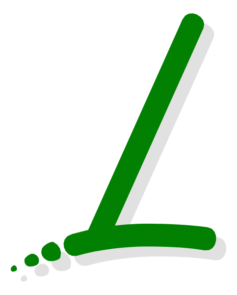 The image shows a stylized letter "A" with an abstract design resembling a person's head on top of it, colored in green and white tones against a black background.