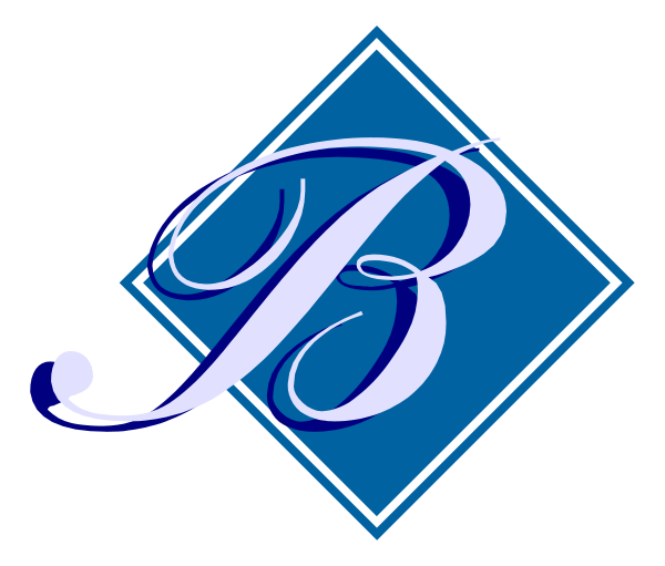 The logo of a company with an abstract design featuring letters "B" and "R".