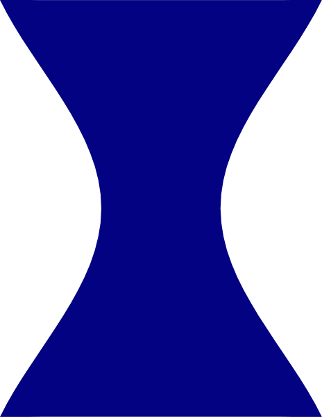 The image shows a blue abstract design with two black lines forming an 'x' shape against a gray background.