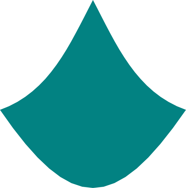 The image shows a blue triangle with an arrow pointing to it from above on its right side.