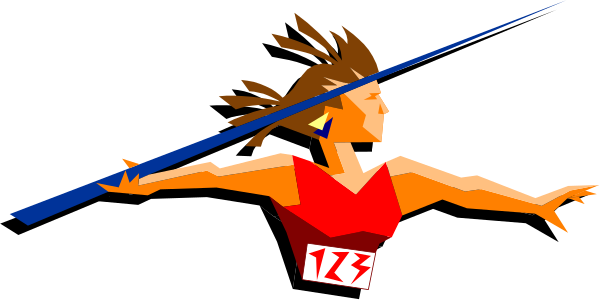 The image shows a person running with their arms outstretched against an abstract background that resembles motion lines behind them.