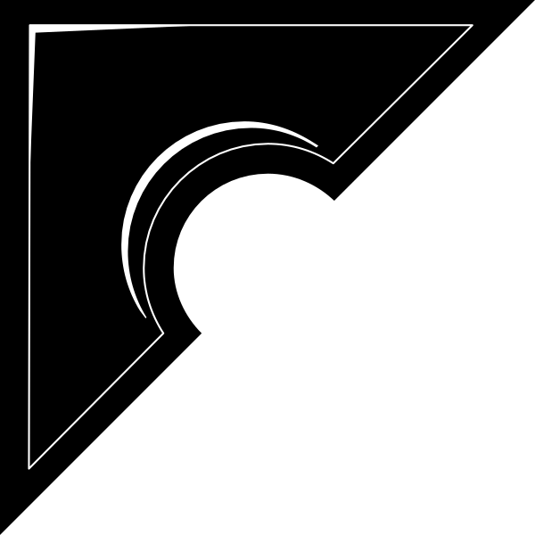 The black and white silhouette of a person's head with an antenna on top against a dark background.