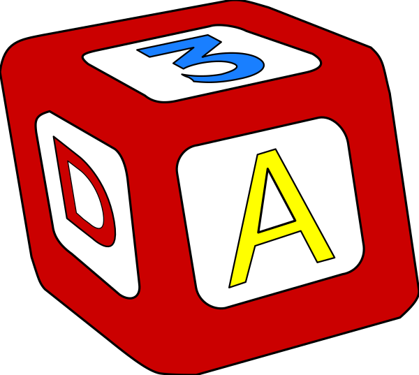 The image shows a Rubik's Cube with numbers on it: 13 at top left corner, A in center right side of cube, D below number thirteen, and B above number three. There is also an exclamation point next to letter "A". This suggests that the puzzle might be related to solving puzzles or games involving letters like a word search game where you have to find words from given clues using these numbers as hints for each clue's position in the cube.