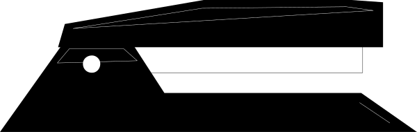 The image shows a black car with white text on it driving down an empty street at nighttime.