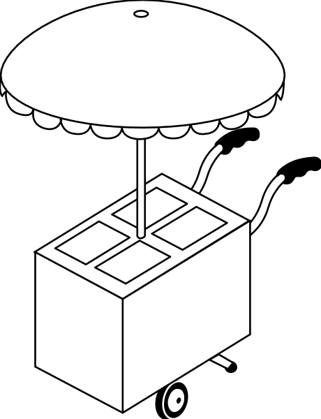 The black and white illustration shows a Lego pizza oven with an open lid on top of it next to what appears to be a small tabletop grill.