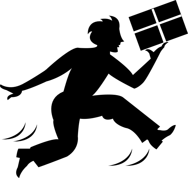 The black and white photo shows a simple line drawing of an abstract design with geometric shapes that resemble letters forming words on top of each other against a dark background.