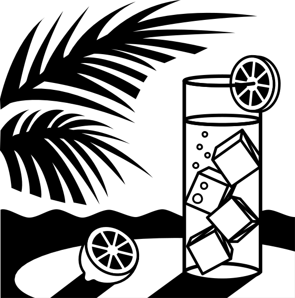 The black and white illustration shows a syringe with two needles on top of it next to an open pill bottle containing pills that have fallen out onto what appears to be a tabletop surface in front of them, creating shadows beneath each item; there is also one small circular object resembling a donut or cookie near the bottom right corner.