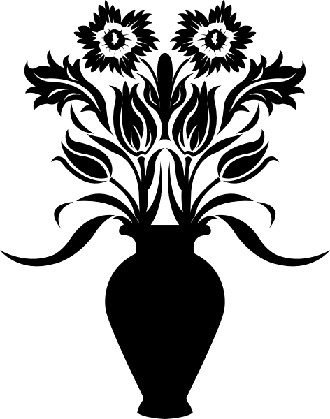 The black and white silhouette of a wolf's head with two eyes looking upwards towards an unseen object in front of it.