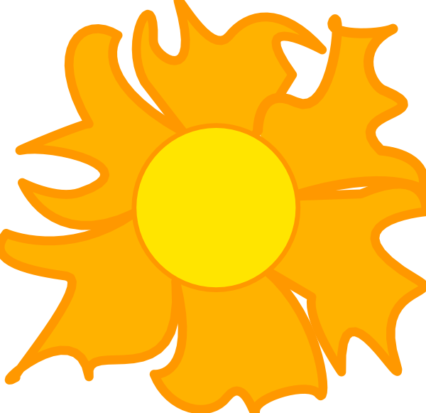The image shows a simple line drawing of an abstract sun with rays extending outward from its center, set against what appears to be a dark background that resembles night sky filled with stars.