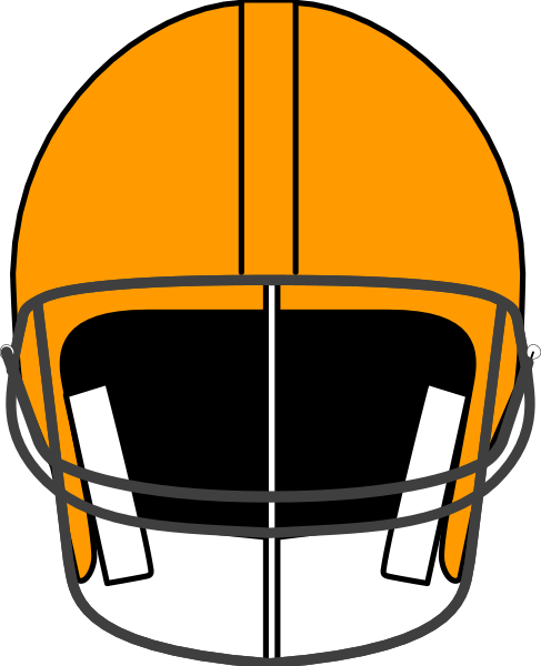 The image shows a stylized depiction of an orange hard hat with black lines indicating its shape against a dark background on what appears to be a computer screen displaying grayscale tones from left to right, suggesting it might have been taken as part of a screenshot or digital art process.
