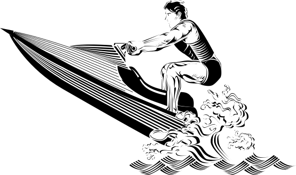 The image shows a black cat with white paws sitting on top of what appears to be an open book lying flat on its spine in front of it.