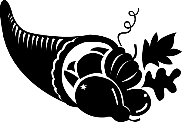 The black and white silhouette of a fish with an open mouth swimming underwater.