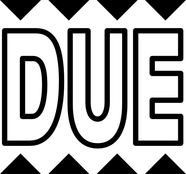 The black and white photo shows a simple line drawing of two rectangles with rounded corners connected by straight lines to form an abstract shape resembling a stylized letter 't'.