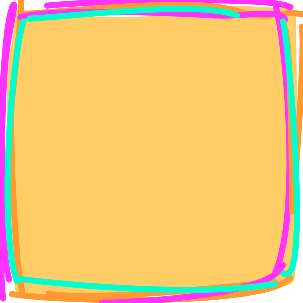 The image shows a simple square with four different colored borders: pink on top left, blue on bottom right, green on top right, and red on bottom left.