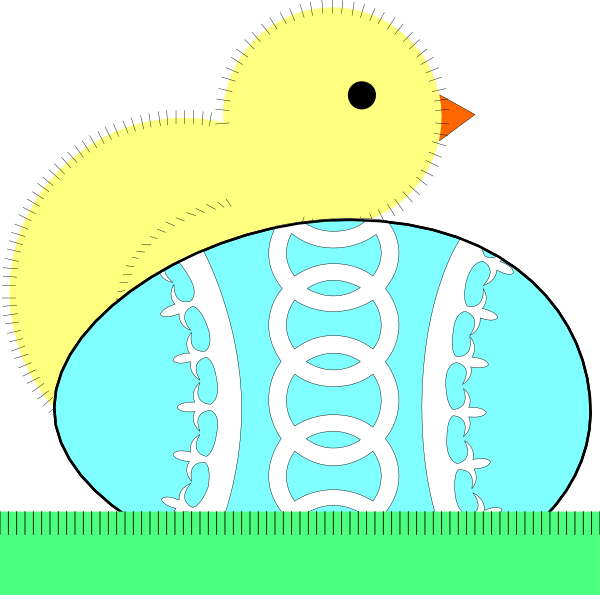 The image shows a black silhouette of an animated duck with its beak open against a dark background on the left side; there is no text present in this clip-art illustration.