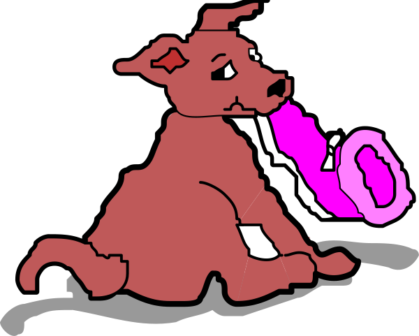 The image shows a cartoon of an animal with purple hair swimming underwater while wearing glasses on its head.