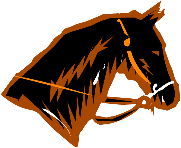The black and white logo of a sports team with an animal mascot wearing sunglasses on its head.
