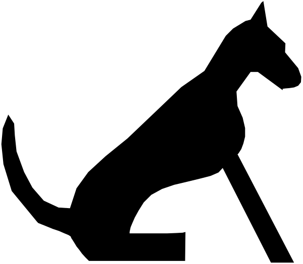 The image shows a black rectangle with white lines creating an abstract pattern within it.