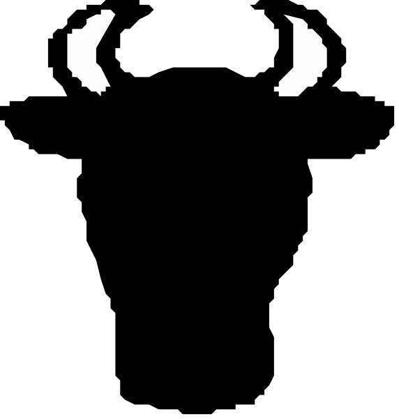 The image shows a black background with two white crescent moons on either side of it at different heights against each other in an animated gif format.