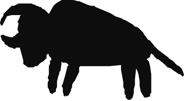 The black silhouette of a cat against an unseen background.
