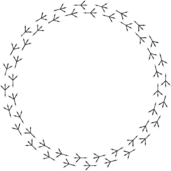The black and white illustration shows a circular pattern with branches forming an intricate design around it; at its center is a blank space where text could be placed overlaid on top of this image in various fonts, sizes, and styles to convey different messages or themes without changing the underlying graphic.
