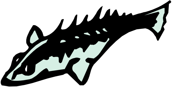 The image shows a black silhouette of an animal with antlers on its head against a white background.