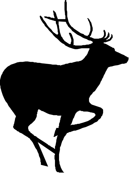 The image shows a black background with two gray rectangles on either side of it; there is no other content visible within this small clip-art frame.