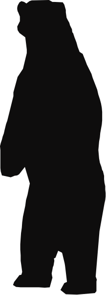 The image shows a black silhouette of an adult human figure standing against two vertical lines that create a split-screen effect with different shades on each side; no other objects or people can be discerned from this description, and there is no action taking place in the depicted setting which appears to be indoors.
