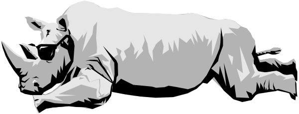 The black and white photo shows a person lying down on their stomach with sunglasses over eyes, wearing shorts, next to what appears to be an animal that resembles a dog in mid-stride beside them.