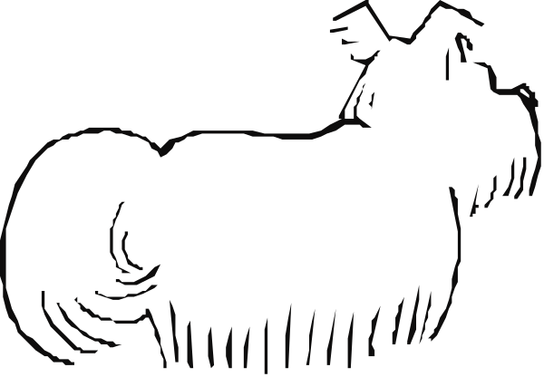 The black and white logo of a company with an animal figure on it.