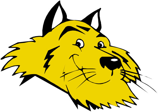 The image shows a cartoon of two wolves with exaggerated facial expressions; there is no text present within this small clip-art picture.