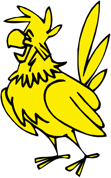 The image shows a black silhouette of an eagle on top right corner with its wings spread out against a white background.