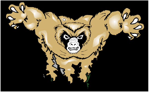 The image shows a cartoon of an animated bear with its arms outstretched as if it's reaching for something in front of him.