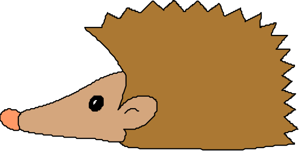 The cartoon shows a brown hedgehog lying down with its eyes closed next to an animated character who appears to be wearing glasses and has black hair on top of their head; both characters seem relaxed in what looks like a cozy, indoor setting.