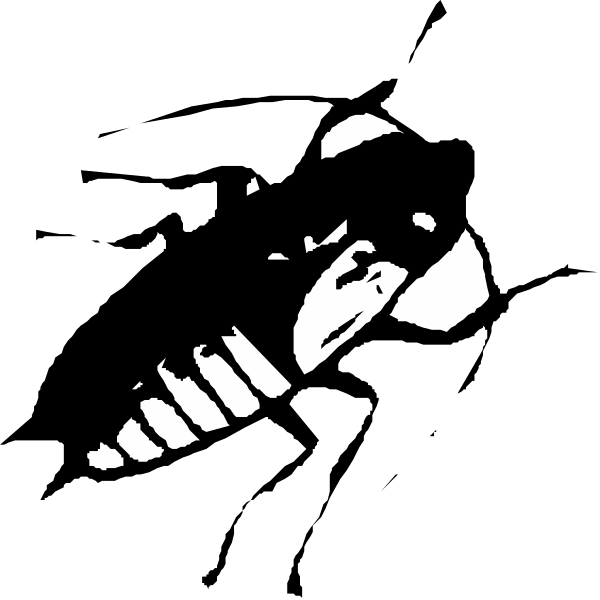 The black silhouette of a shoe with white laces against a dark background.