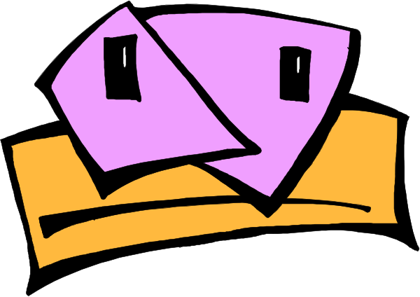 The image shows a stylized graphic of two purple shapes resembling eyes with black pupils on either side of an orange rectangle that could be interpreted as a nose or mouth area in between them.