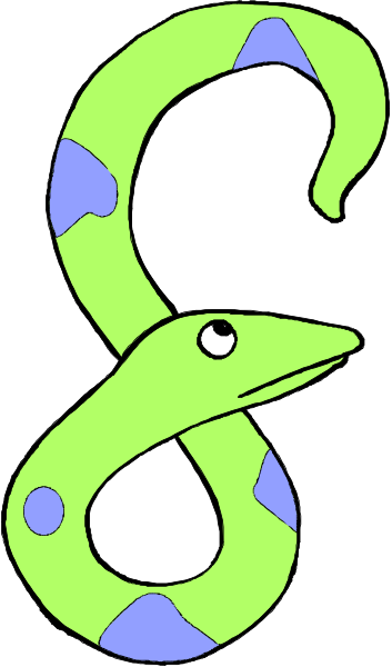 The image shows a cartoon illustration of an alligator with its mouth open to reveal teeth, set against a background that resembles watermarked paper.