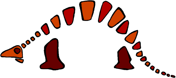 The image shows a cartoon of an alligator with its mouth open against a white background.