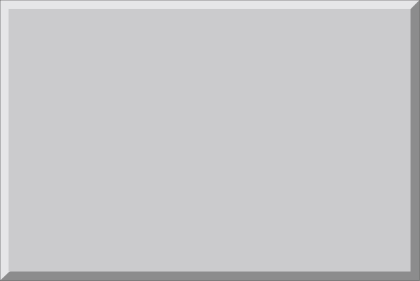 The image shows a simple white rectangle with no additional details visible within it against an untextured background that appears to be grayish-brown in color.
