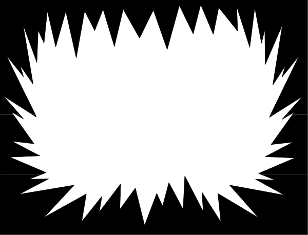 The image shows a black line with two white rectangles on either side of it against a gray background.
