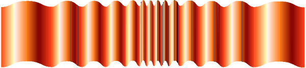 The image shows a red line with multiple peaks on it against a gray background.