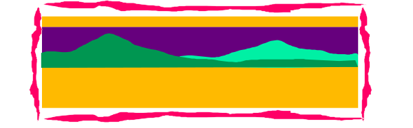 The image shows a colorful bar with various stripes of different hues on it against a gray background.