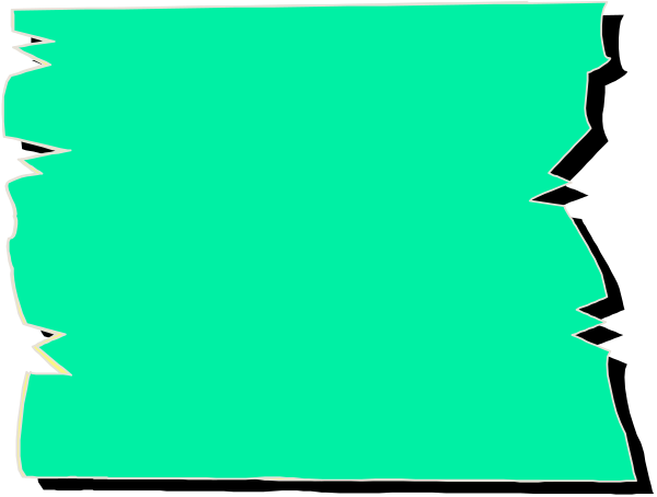 The image shows a blue banner with white text that appears to be broken into pieces at different angles.