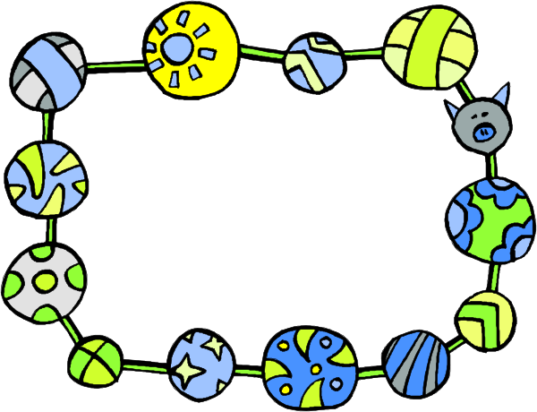 The image shows a colorful molecular model with various spheres connected by rods to form an intricate structure resembling a molecule of some sort; it is stylized in clip-art fashion, featuring different colored balls and connecting sticks that represent chemical bonds between atoms or groups within the molecule.