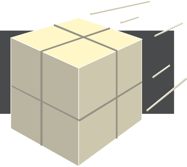 The image shows a Rubik's Cube with an arrow pointing towards it from above.