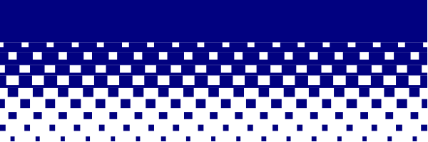 The image shows a blue checkered pattern with black lines forming an abstract design on what appears to be a gray background.