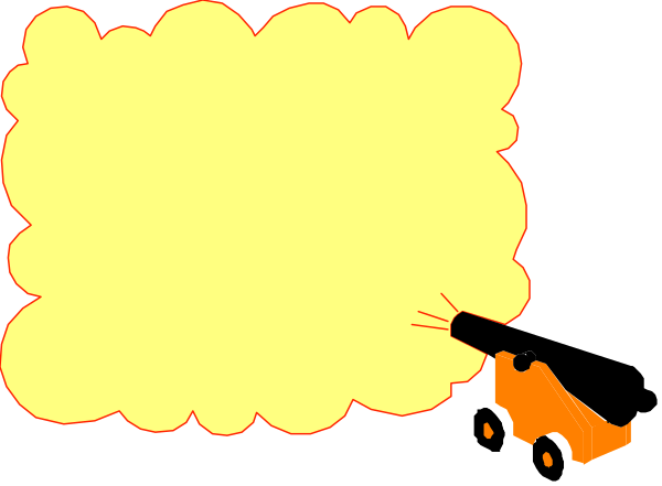 The image shows a cartoon of two speech bubbles with an explosion effect between them on what appears to be a gray background.
