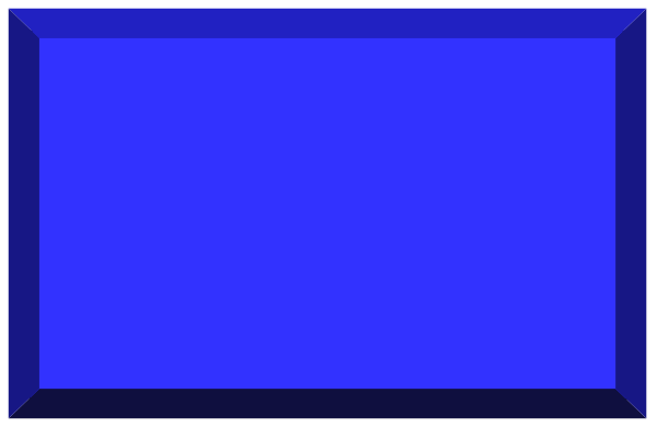 The image shows a blue rectangular object with rounded corners on top of what appears to be a gray surface.